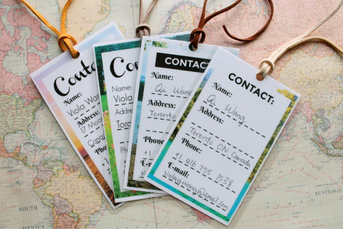 Luggage Tags printing USA Luggage Tags printing USA
