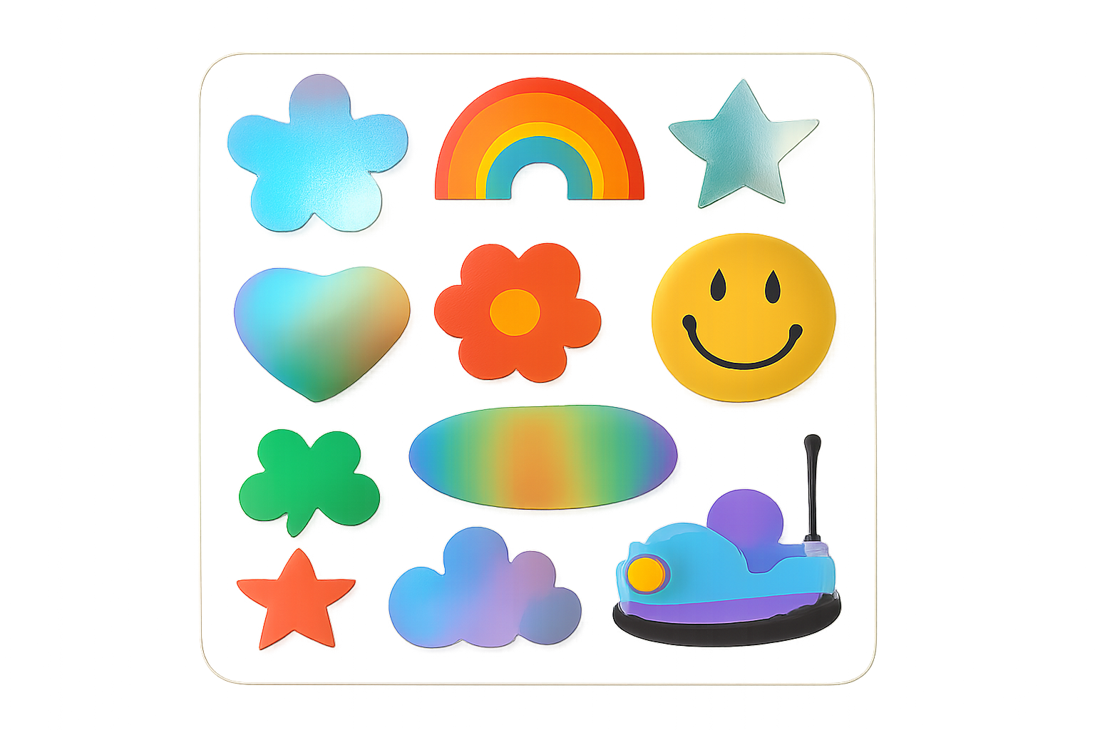 Embossed Stickers